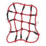 1/10 & 1/12 Scale RC Roof Rack Elastic Luggage Net with Hooks (Red)
