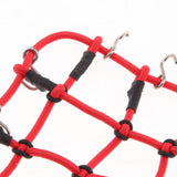 1/10 & 1/12 Scale RC Roof Rack Elastic Luggage Net with Hooks (Red)