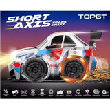 Short Axis Spark Drift RC Car – High-Speed 2.4GHz Remote Control Car with Spark Effect & LED Lights (Rechargeable | Drift Tyres Included)