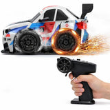 Short Axis Spark Drift RC Car – High-Speed 2.4GHz Remote Control Car with Spark Effect & LED Lights (Rechargeable | Drift Tyres Included)