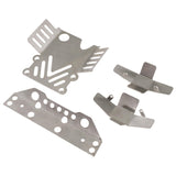 Stainless Steel Chassis Armor Skid Plate Guard for MJX Hyper Go 1/12 H12Y, H12P, H12Y+ RC Car – CNC Precision Upgrade