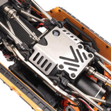 Stainless Steel Chassis Armor Skid Plate Guard for MJX Hyper Go 1/12 H12Y, H12P, H12Y+ RC Car – CNC Precision Upgrade