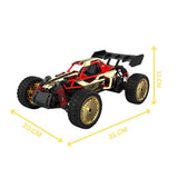 Sulong 1:14 Die-Cast RC Car – High-Speed Metal Off-Road Buggy (Gold-Red) | India