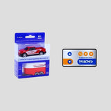 Trasped 1:64 Alloy Super Mini RC Car (Red) with Trailer – 5-Channel Remote Control Desktop Raptor Toy