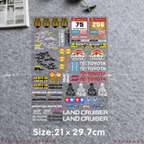 Toyota Land Cruiser RC Sponsor Decal Sticker Sheet for 1/10 1/12 1/14 RC Crawlers | India
