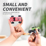 Trasped 1:64 Scale Mini Monster RC Truck – Remote Control Car with Lights, Alloy Build, Adjustable Speed & Steering