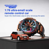 Turbo Racing Licensed Mini Cooper F56 1/76 RC Car | Mini Remote Control Racing Car with Gyro & Lights