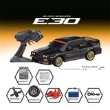 WHOOSH DC162A BMW E30 RTR 1/16 4WD Drift RC Car with ESP Gyro – 50km/h High Speed Racing Car (Black/Silver)