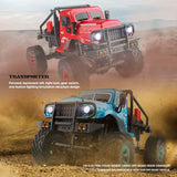 WLtoys 184020 1:18 4WD RC Rock Crawler Truck with LED Lights – 2.4GHz Off-Road Mini Climber