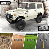 WPL C74 Jimny Gypsy RC Crawler Car 1/10 Scale – Officially Licensed Suzuki Jimny India (White)